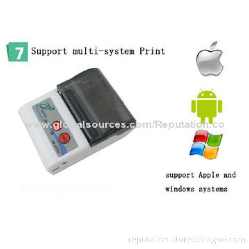 BM9000-II Mini Portable Bluetooth Thermal Printer, Easy Paper Loading, 2,000mAh Li-ion Battery